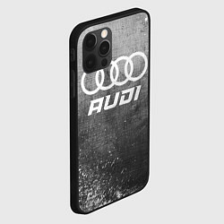 Чехол для iPhone 12 Pro Audi - grey gradient, цвет: 3D-черный — фото 2