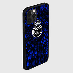 Чехол для iPhone 12 Pro Real Madrid blue energy, цвет: 3D-черный — фото 2