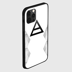 Чехол для iPhone 12 Pro Thirty Seconds to Mars white poly, цвет: 3D-черный — фото 2