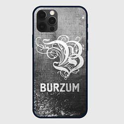 Чехол для iPhone 12 Pro Burzum - grey gradient, цвет: 3D-черный