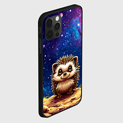 Чехол для iPhone 12 Pro Ежик и звездное небо, цвет: 3D-черный — фото 2
