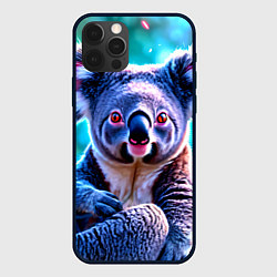 Чехол для iPhone 12 Pro Большая коала, цвет: 3D-черный