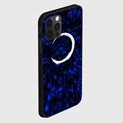 Чехол для iPhone 12 Pro Demon Slayer blue energy, цвет: 3D-черный — фото 2