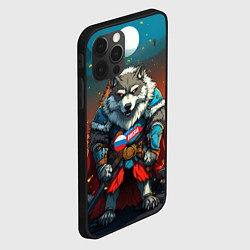 Чехол для iPhone 12 Pro Wolf Russia, цвет: 3D-черный — фото 2