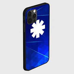 Чехол для iPhone 12 Pro Red Hot Chili Peppers blue poly, цвет: 3D-черный — фото 2