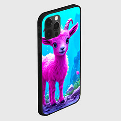 Чехол для iPhone 12 Pro Розовый козлик, цвет: 3D-черный — фото 2