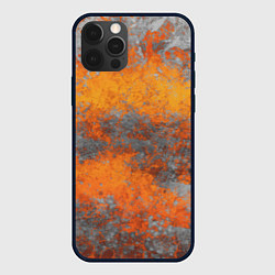 Чехол для iPhone 12 Pro Абстракция - orange-gray sandstorm, цвет: 3D-черный