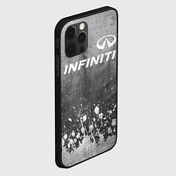 Чехол для iPhone 12 Pro Infiniti - grey gradient посередине, цвет: 3D-черный — фото 2