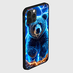 Чехол для iPhone 12 Pro Медведь и молния, цвет: 3D-черный — фото 2