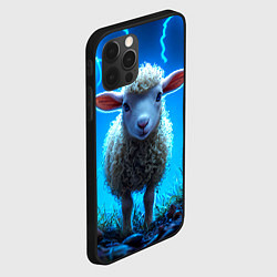 Чехол для iPhone 12 Pro Овечка в разрядах молнии, цвет: 3D-черный — фото 2