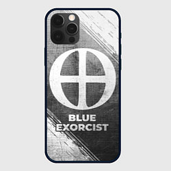 Чехол для iPhone 12 Pro Blue Exorcist - grey gradient, цвет: 3D-черный