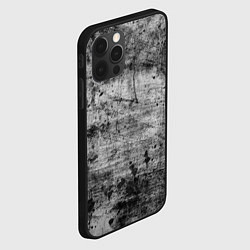 Чехол для iPhone 12 Pro Абстракция - white grunge, цвет: 3D-черный — фото 2