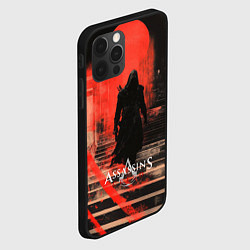 Чехол для iPhone 12 Pro Assassins Creed poster style, цвет: 3D-черный — фото 2