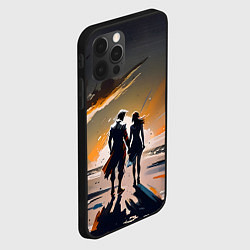 Чехол для iPhone 12 Pro Пара на пляже, цвет: 3D-черный — фото 2