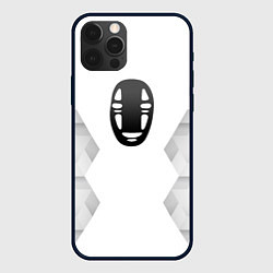 Чехол для iPhone 12 Pro Spirited Away white poly, цвет: 3D-черный