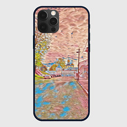 Чехол для iPhone 12 Pro Старый город, цвет: 3D-черный