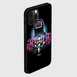 Чехол для iPhone 12 Pro Персонажи в Sguid game, цвет: 3D-черный — фото 2