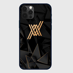 Чехол для iPhone 12 Pro Darling in the FranXX golden poly, цвет: 3D-черный