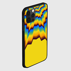 Чехол для iPhone 12 Pro Узоры на желтом, цвет: 3D-черный — фото 2