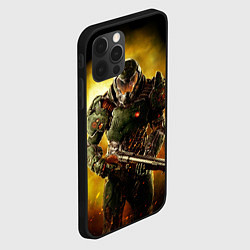 Чехол для iPhone 12 Pro Doom guy slayer, цвет: 3D-черный — фото 2