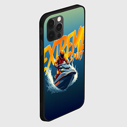 Чехол для iPhone 12 Pro Экстремальный гидроцикл, цвет: 3D-черный — фото 2