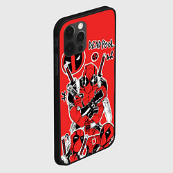 Чехол для iPhone 12 Pro Такой разный Дэдпул, цвет: 3D-черный — фото 2