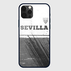 Чехол для iPhone 12 Pro Sevilla - white gradient посередине, цвет: 3D-черный
