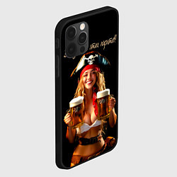 Чехол для iPhone 12 Pro Все дуреют с этих пиратов, цвет: 3D-черный — фото 2