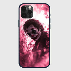 Чехол для iPhone 12 Pro Джокер в розовом дыму, цвет: 3D-черный