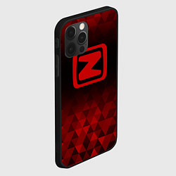 Чехол для iPhone 12 Pro Zotye red poly, цвет: 3D-черный — фото 2