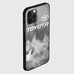 Чехол для iPhone 12 Pro Toyota - grey gradient посередине, цвет: 3D-черный — фото 2