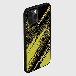 Чехол для iPhone 12 Pro The color is black and yellow, цвет: 3D-черный — фото 2