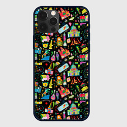 Чехол для iPhone 12 Pro Путешествие в Санкт-Петербург, цвет: 3D-черный
