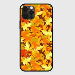 Чехол для iPhone 12 Pro Золотая кленовая осень, цвет: 3D-черный