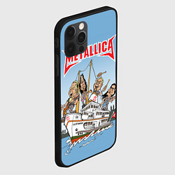 Чехол для iPhone 12 Pro Metallica - on the ship, цвет: 3D-черный — фото 2