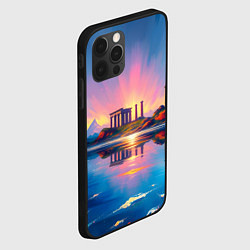 Чехол для iPhone 12 Pro Античный островок, цвет: 3D-черный — фото 2