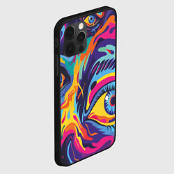 Чехол для iPhone 12 Pro Глаза вселенной, цвет: 3D-черный — фото 2