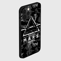 Чехол для iPhone 12 Pro 30 Seconds to Mars - poster, цвет: 3D-черный — фото 2