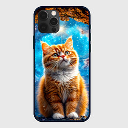 Чехол для iPhone 12 Pro Манчкин в космосе, цвет: 3D-черный