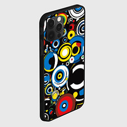 Чехол для iPhone 12 Pro Абстракция геометрическая, цвет: 3D-черный — фото 2