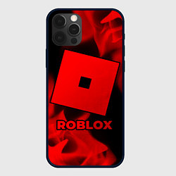 Чехол для iPhone 12 Pro Roblox - red gradient, цвет: 3D-черный