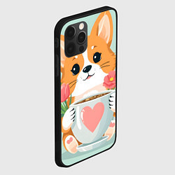 Чехол для iPhone 12 Pro Корги с поздравлениями - 8 марта, цвет: 3D-черный — фото 2