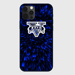 Чехол для iPhone 12 Pro GTA blue energy, цвет: 3D-черный