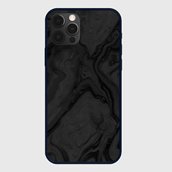 Чехол для iPhone 12 Pro Тёмный серый абстракция точки, цвет: 3D-черный