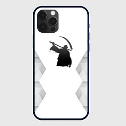 Чехол для iPhone 12 Pro Children of Bodom white poly, цвет: 3D-черный