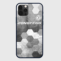 Чехол для iPhone 12 Pro Dongfeng - grey gradient посередине, цвет: 3D-черный