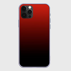 Чехол для iPhone 12 Pro Red gradient, цвет: 3D-светло-сиреневый