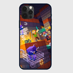 Чехол для iPhone 12 Pro Подземелье с мобами, цвет: 3D-черный