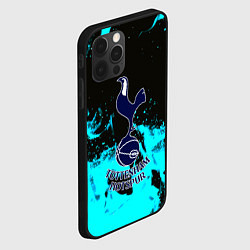 Чехол для iPhone 12 Pro ФК Тоттенхэм голубой огонь, цвет: 3D-черный — фото 2
