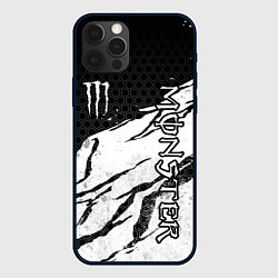 Чехол для iPhone 12 Pro Manster energy - white, цвет: 3D-черный